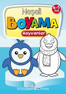 4-5 Yaş Neşeli Boyama Hayvanlar