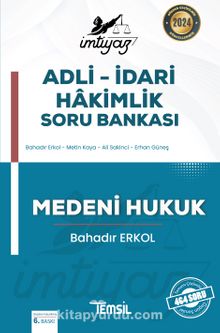 İmtiyaz Adli - İdari Hakimlik Soru Bankası Medeni Hukuk