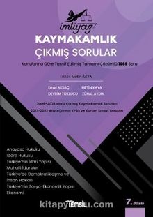 İmtiyaz Kaymakamlık Çıkmış Sorular