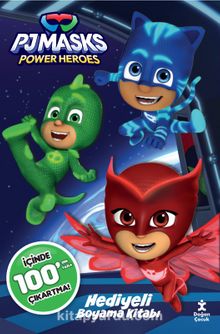 Pj Masks 100+ Çıkartma Hediyeli Boyama Kitabı