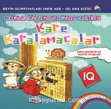 Çocuklar İçin Zeka ve Dikkat Geliştiren Kare Karalamacalar