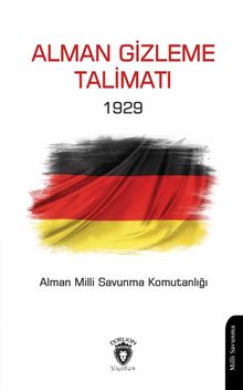 Alman Gizleme Talimatı 1929